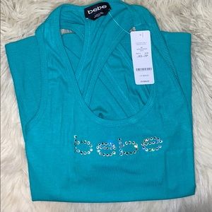 NWT BeBe Rhinestone logo